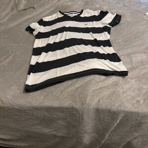 Striped Kids T-Shirt - Black and White